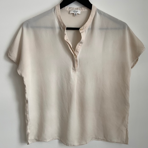 Aritzia Tops - Wilfred Cream Silk Blouse